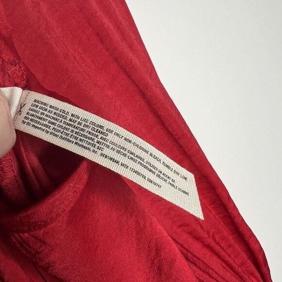 Free People Women's Bodysuit Size Small Red Spaghetti Strap Lace - Picture 8 of 16